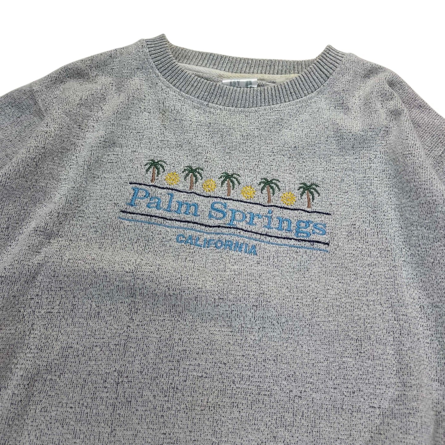 VINTAGE 90S PALM SPRINGS EMBROIDERED SWEATER (M)