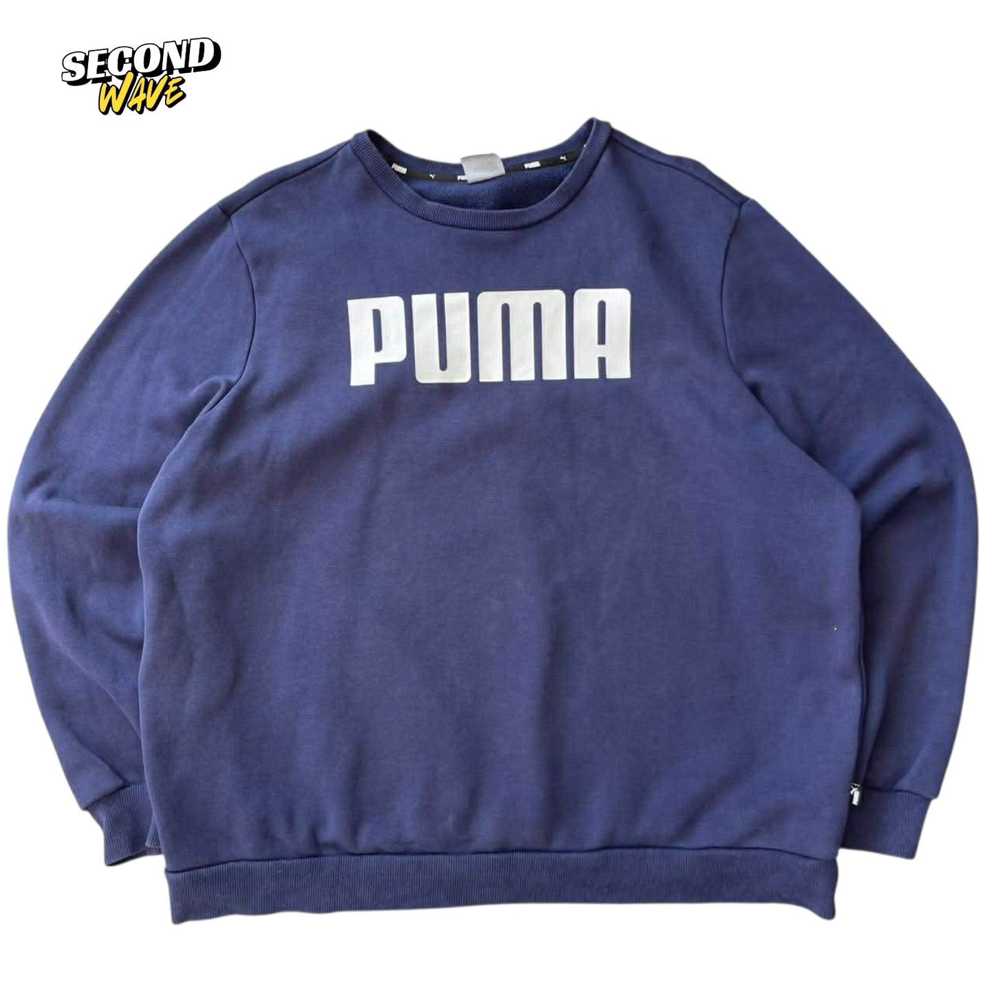 PUMA NAVY BLUE CREWNECK SWEATSHIRT (XL)