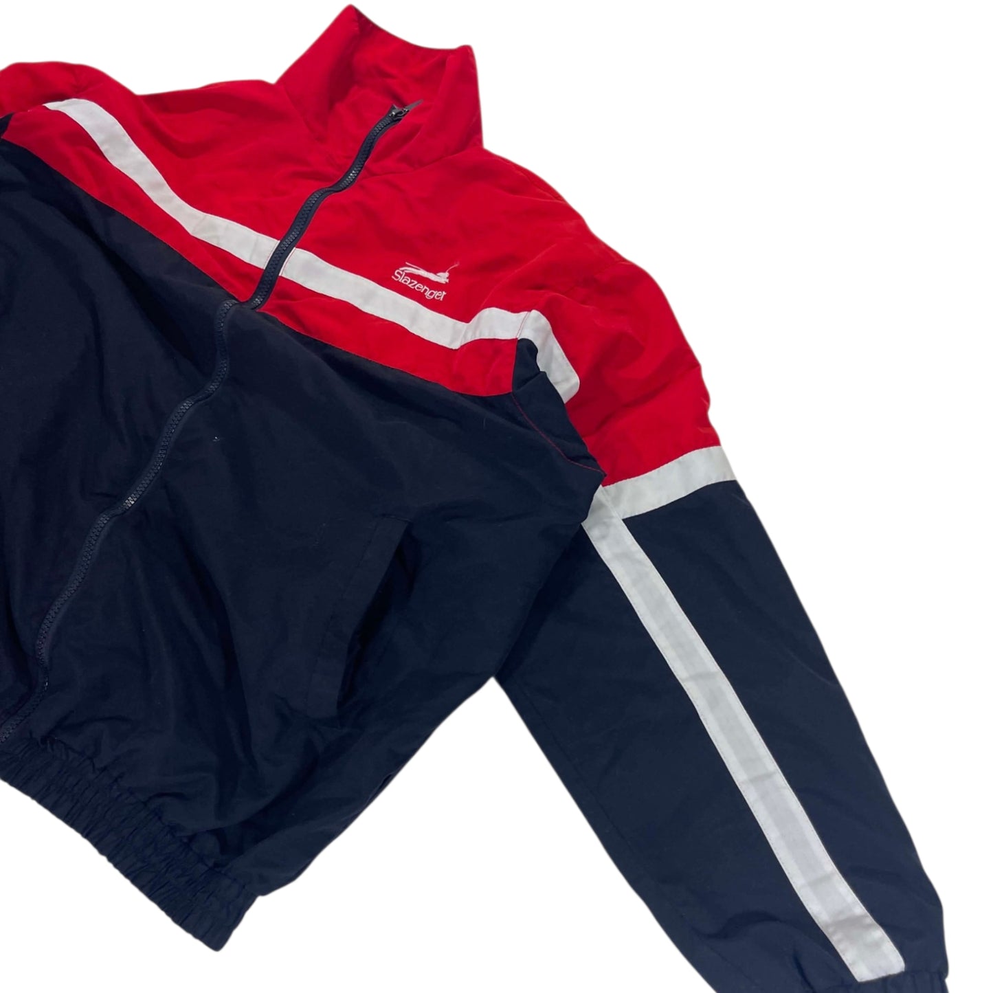 VINTAGE SLAZENGER RED & BLUE WINDBREAKER (M)
