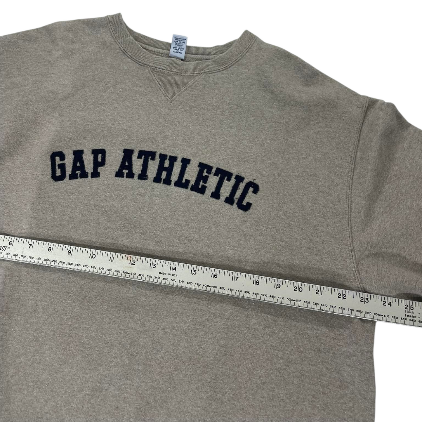 VINTAGE GAP ATHLETIC GREY SWEATSHIRT (L)
