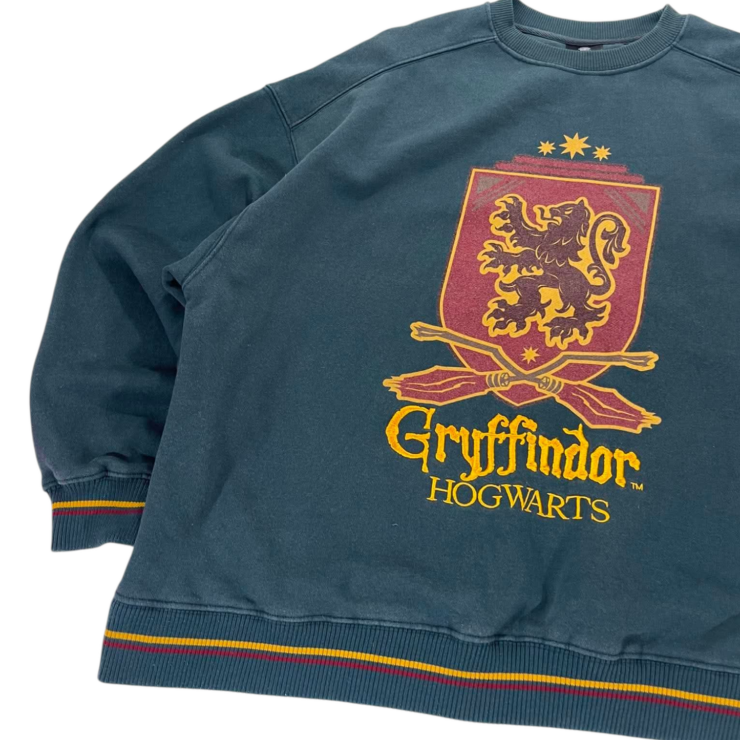 EMBROIDERED HARRY POTTER GREEN GRYFFINDOR CREWNECK (XXL)