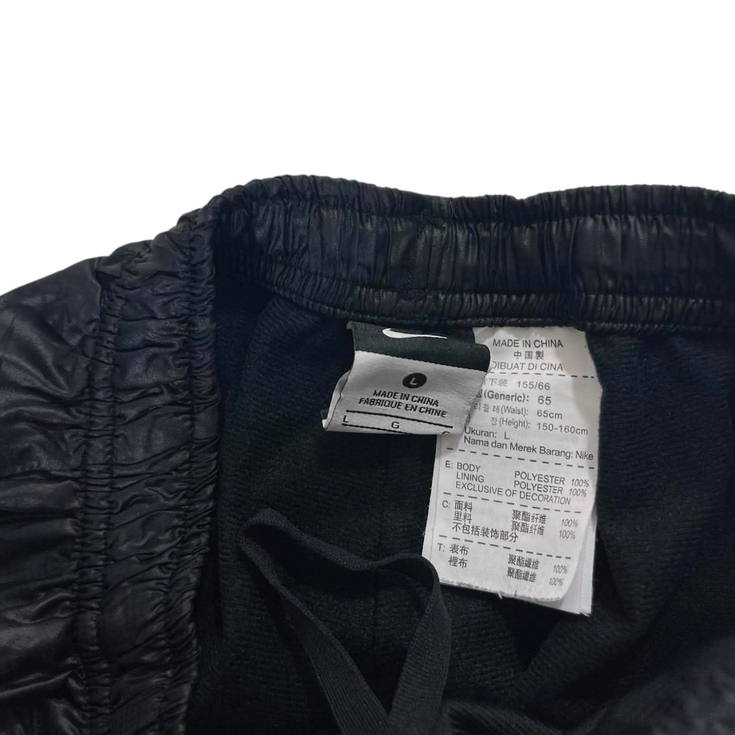 Y2K NIKE BLACK/PINK TRACK PANTS (S-M) ¹²