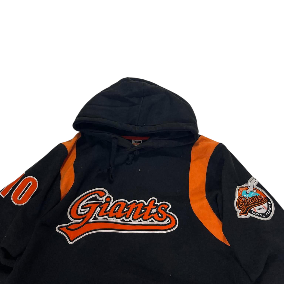 VINTAGE EMBROIDERED SAN FRANCISCO GIANTS MLB HOODIE (M)