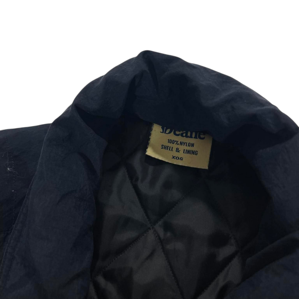 90S NAVY NYLON BOMBER JACKET (XL)