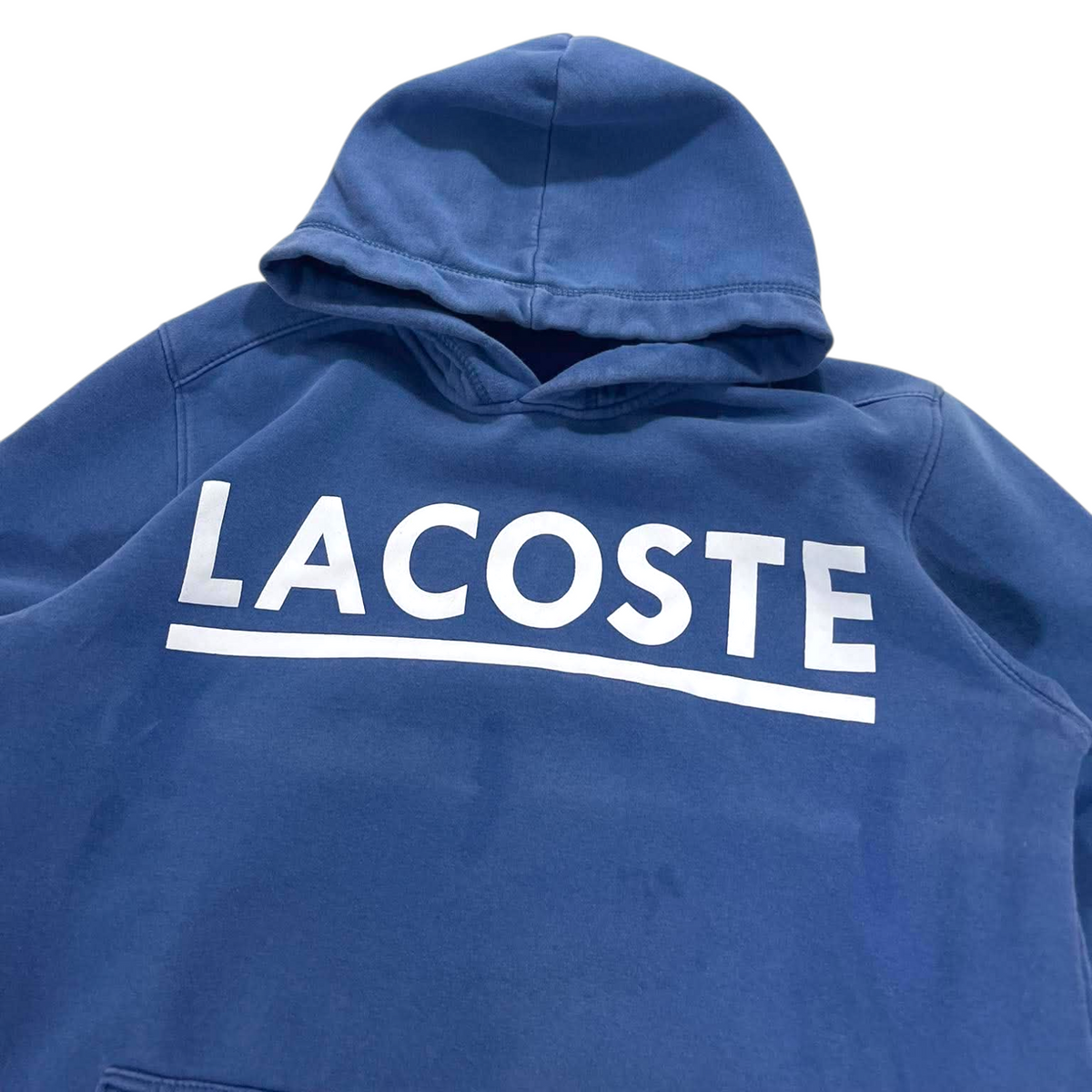 LACOSTE BLUE HOODIE (L)