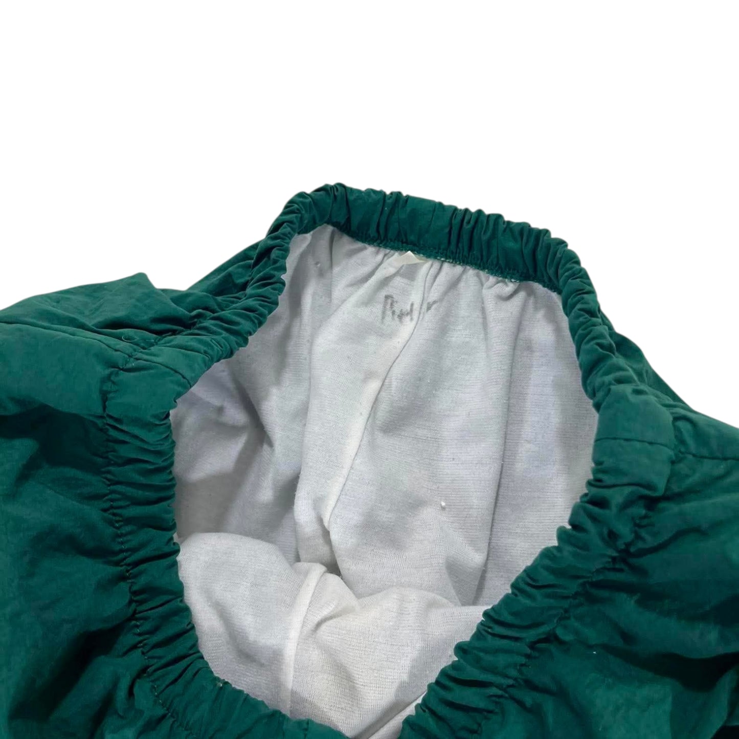VINTAGE GREEN STRIPED BAGGY TRACK PANTS (S)