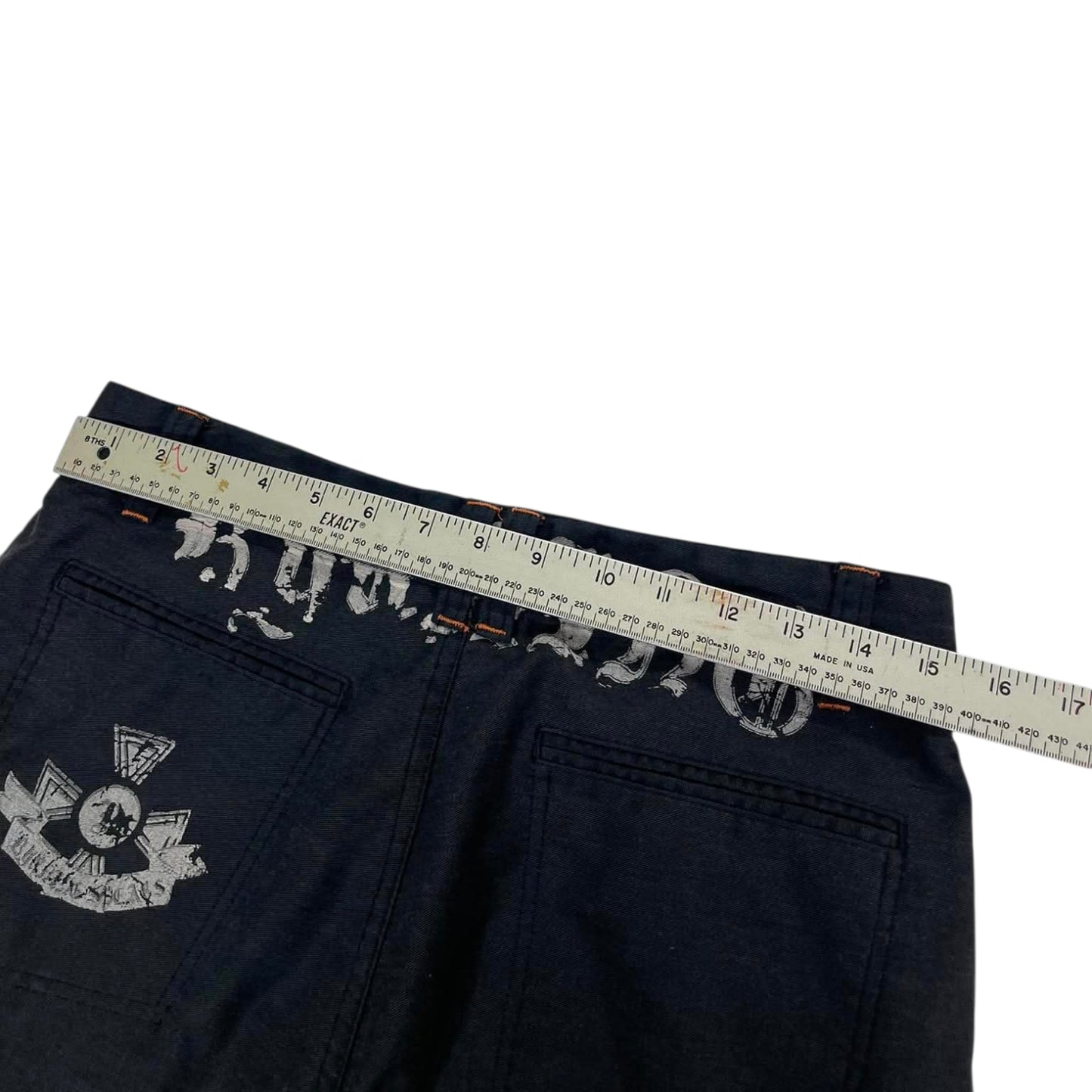 BLACK BAGGY WIDE LEG PANTS (30)