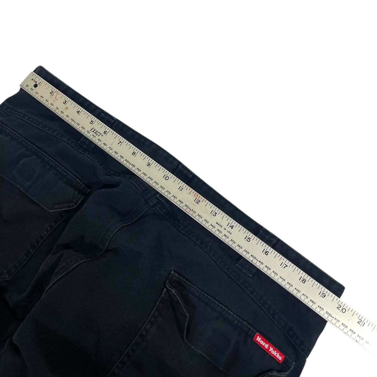 HARD YAKKA BLACK CARGO PANTS (40)
