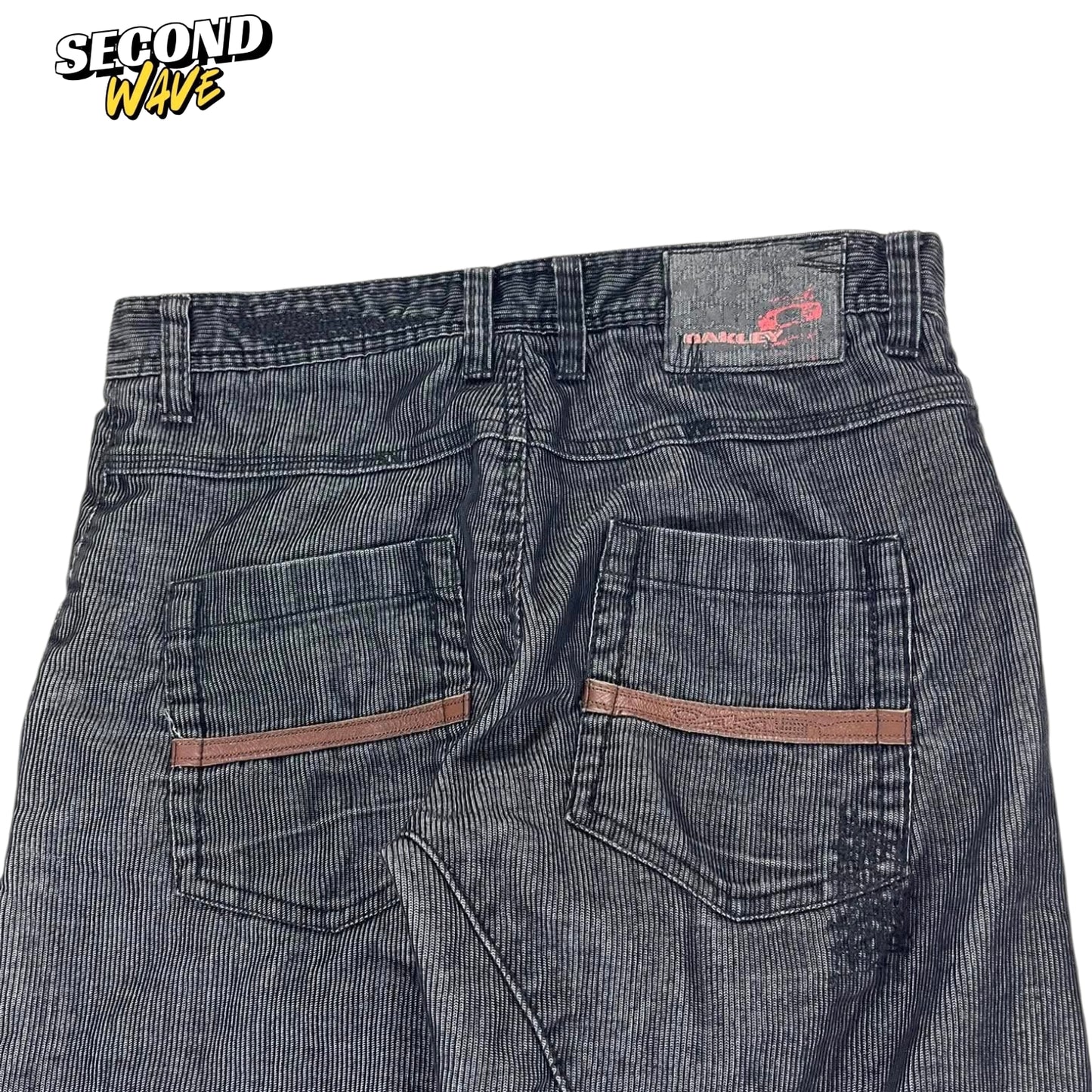 Y2K OAKLEY DENIM BAGGY JEANS (30)