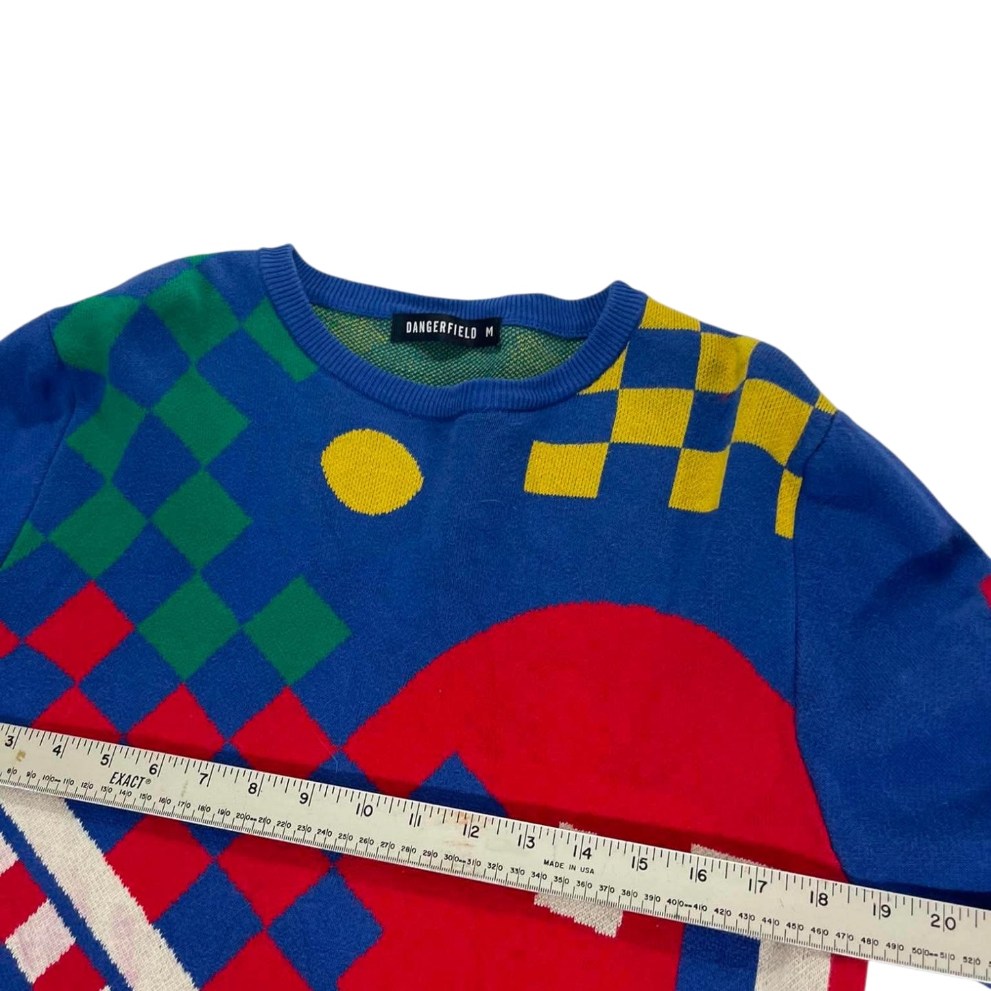 DANGERFIELD MULTICOLOURED KNITTED JUMPER (M)