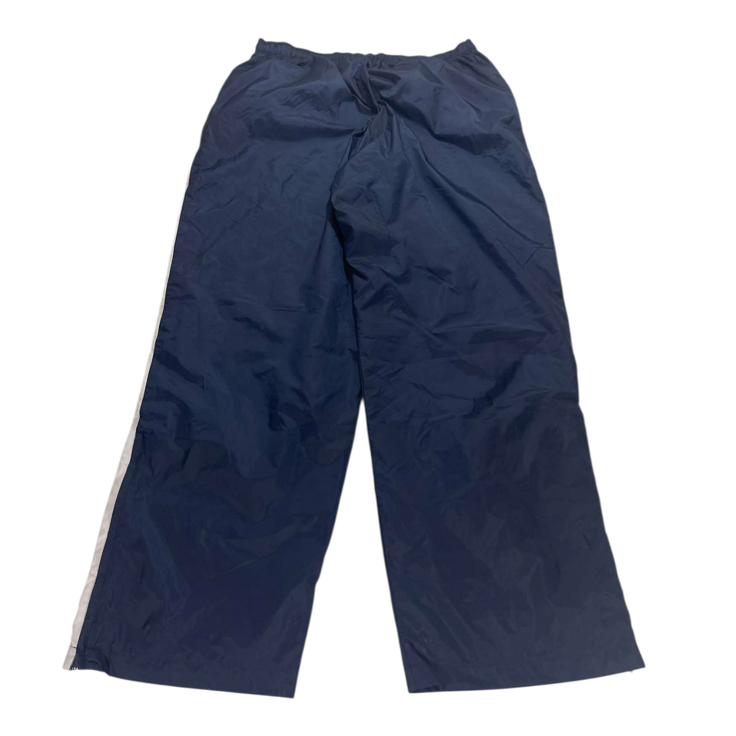 VINTAGE NIKE NAVY BAGGY TRACK PANTS⁶ (BEST FIT LARGE - XL)