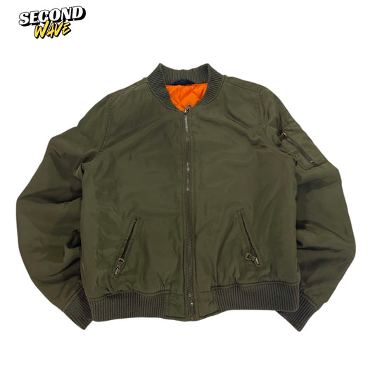 GREEN BOMBER JACKET (S-M)