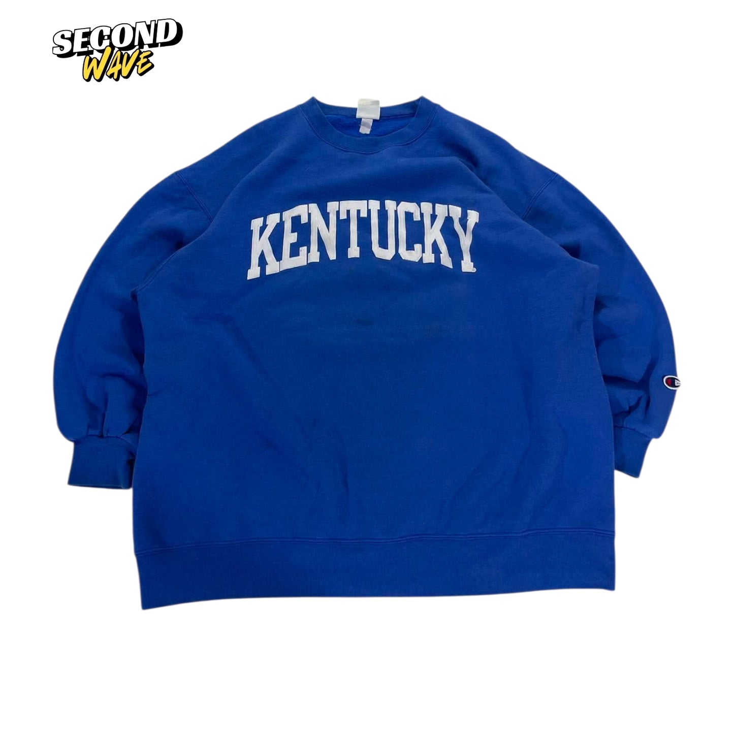 VINTAGE CHAMPION BLUE KENTUCKY WILDCATS CREWNECK (L)