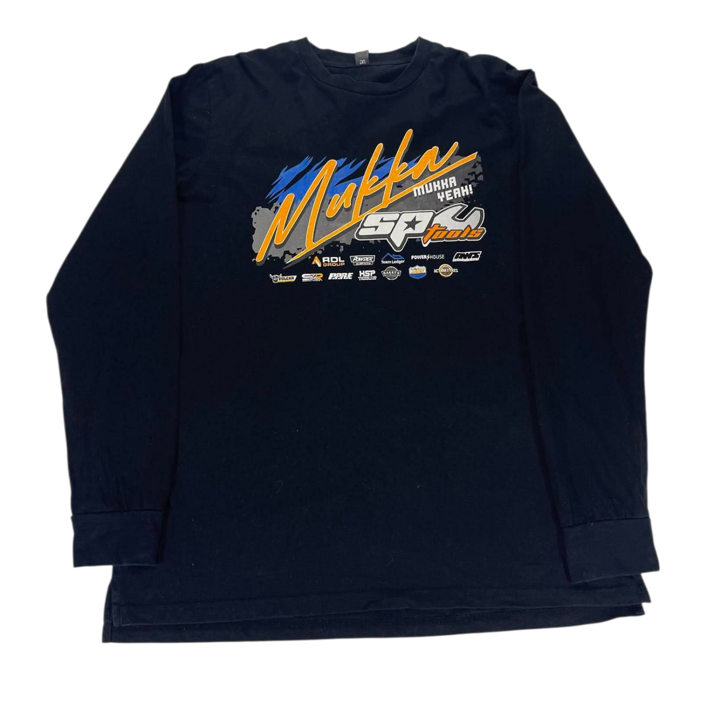 MUKKA MOTORSPORT BLACK LONG SLEEVE SHIRT (L)