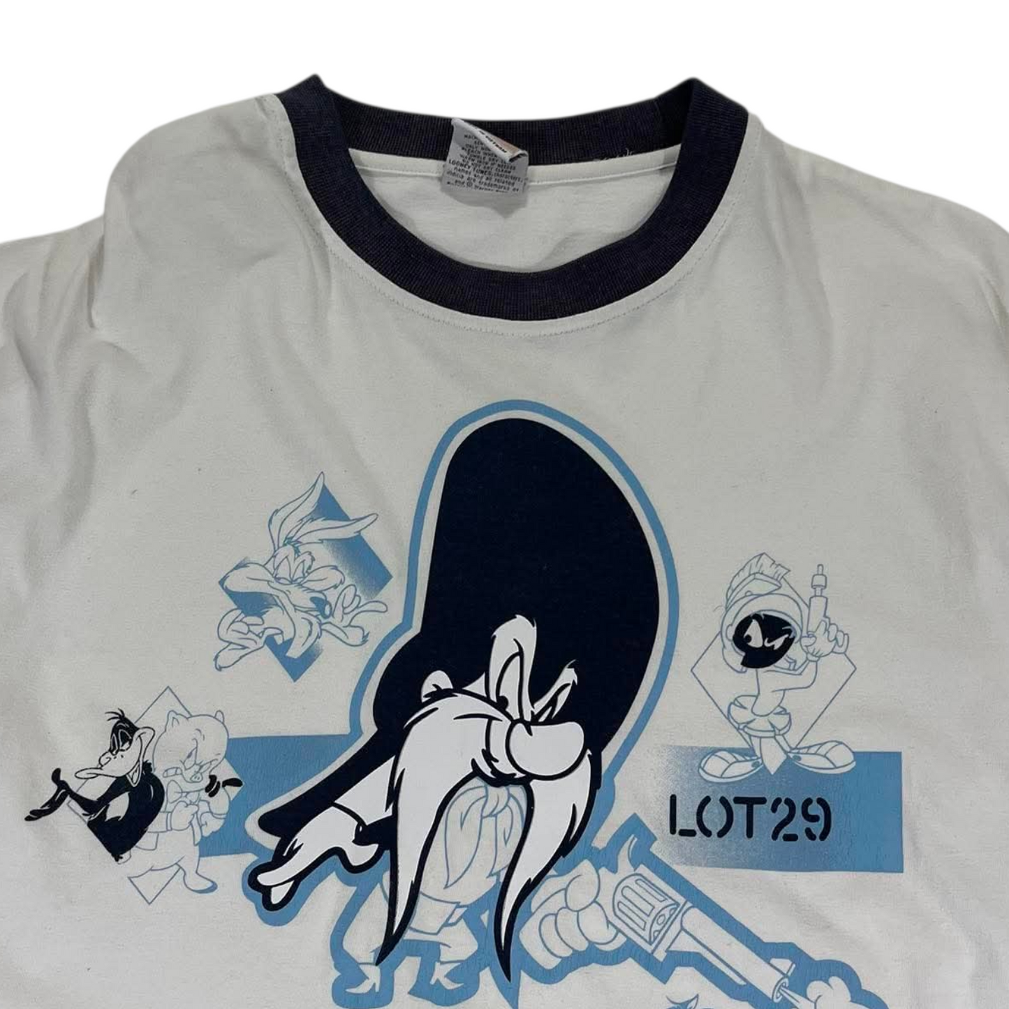 Y2K LOONEY TUNES BUGS BUNNY WHITE TEE (M-L)