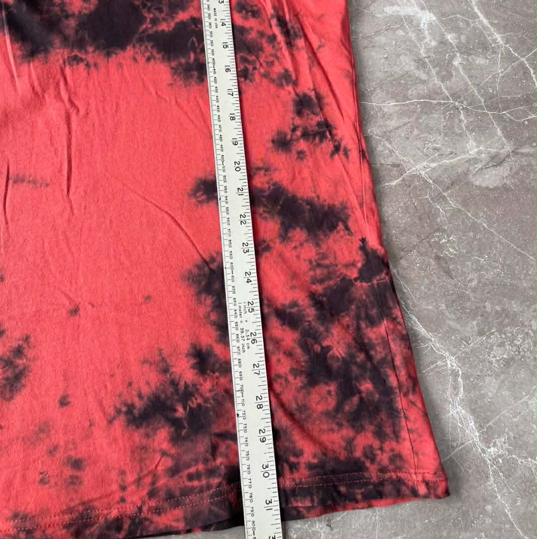 RVCA RED TIE-DYE TEE (L-XL)