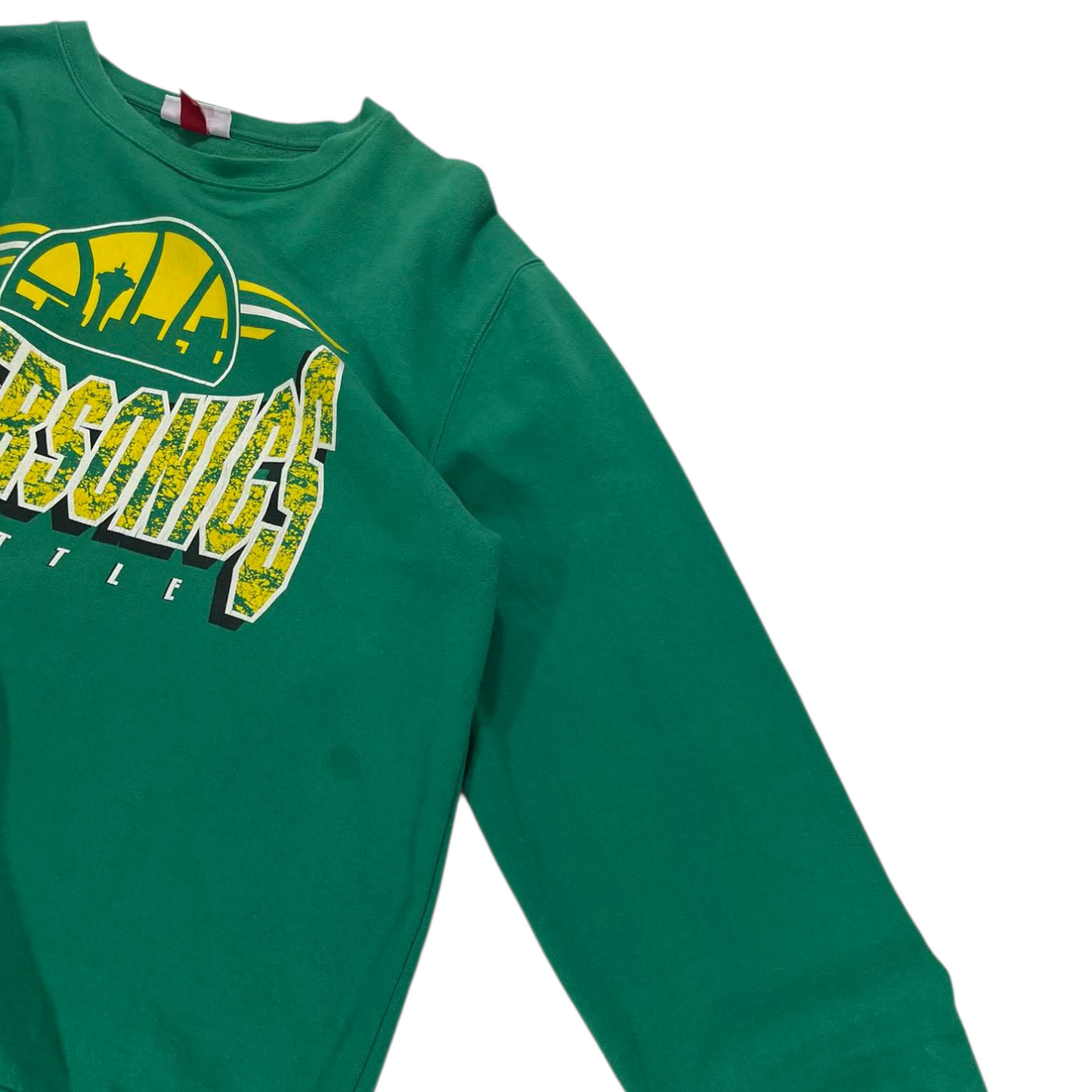 SEATTLE SUPERSONICS GREEN CREWNECK SWEATSHIRT (XXL)