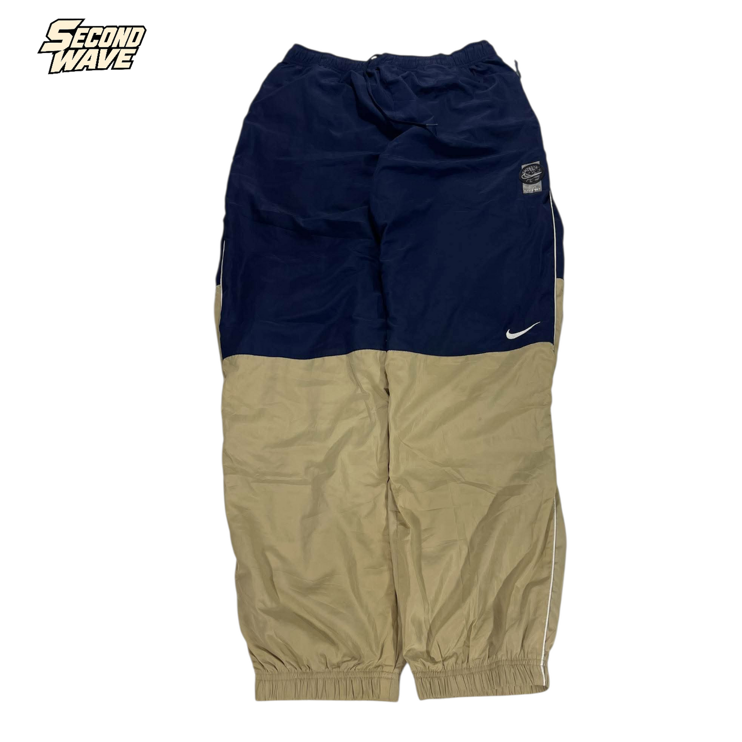 NIKE NAVY/BEIGE TRACK PANTS² (BEST FIT LARGE)