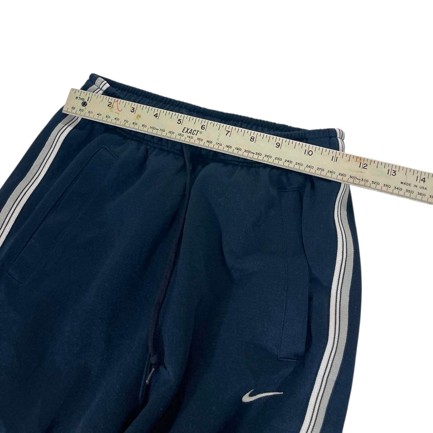 Y2K NIKE NAVY BLUE BAGGY TRACK PANTS (S-M) ⁸