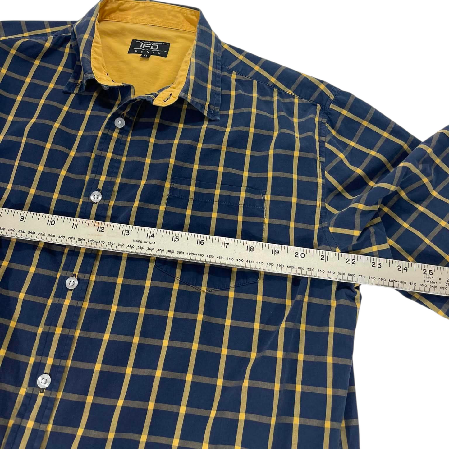 IFD BLUE CHECKERED SHIRT (XL)