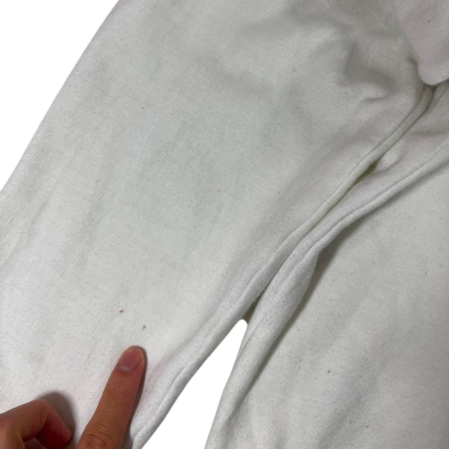 VINTAGE EMBROIDERED PENN STATE WHITE HOODIE (L)