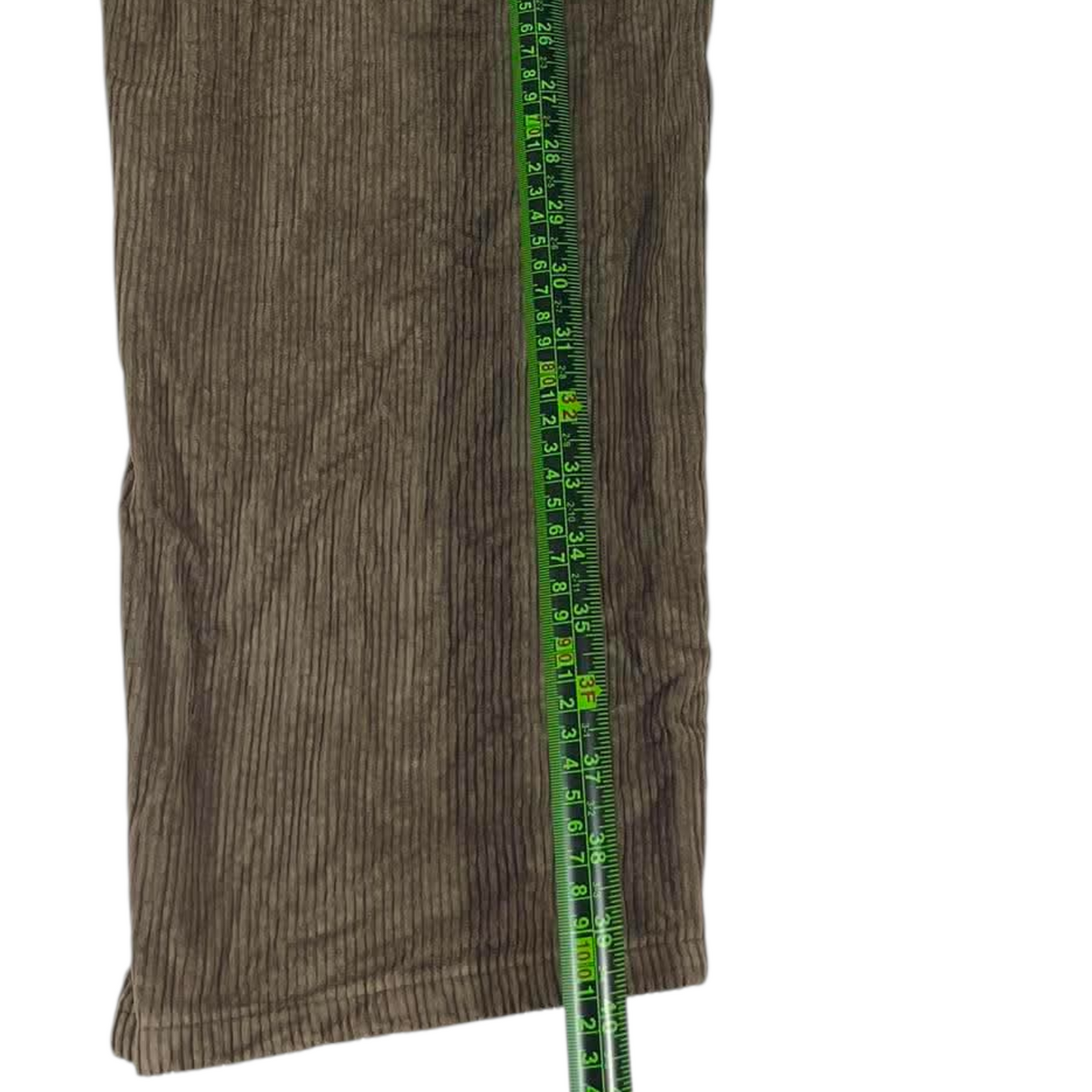 VINTAGE THRILLS BROWN CORDUROY STRAIGHT LEG TROUSERS (38)