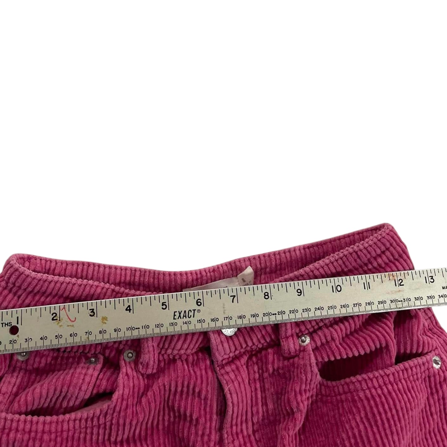 WOMENS PINK CORDUROY WIDE LEG PANTS (24)