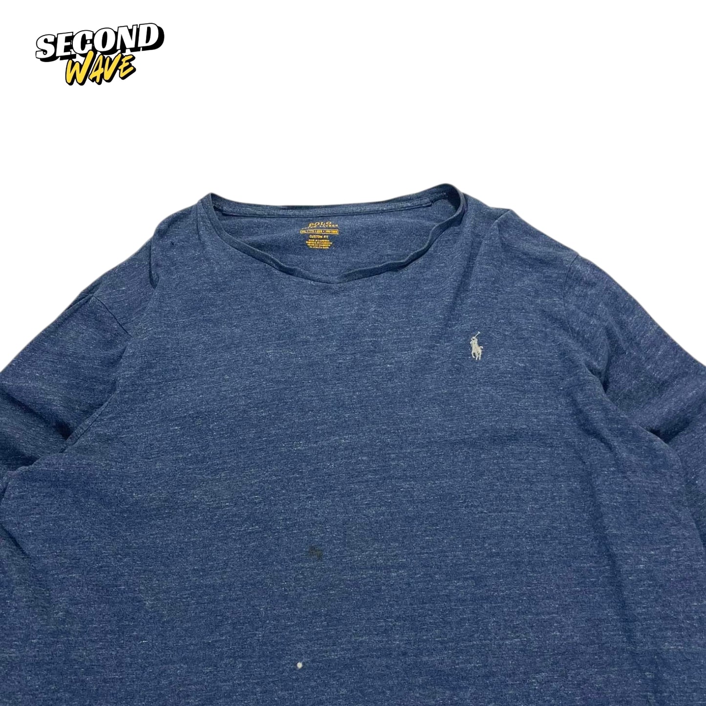 POLO RALPH LAUREN NAVY BLUE LONG SLEEVE (XXL)