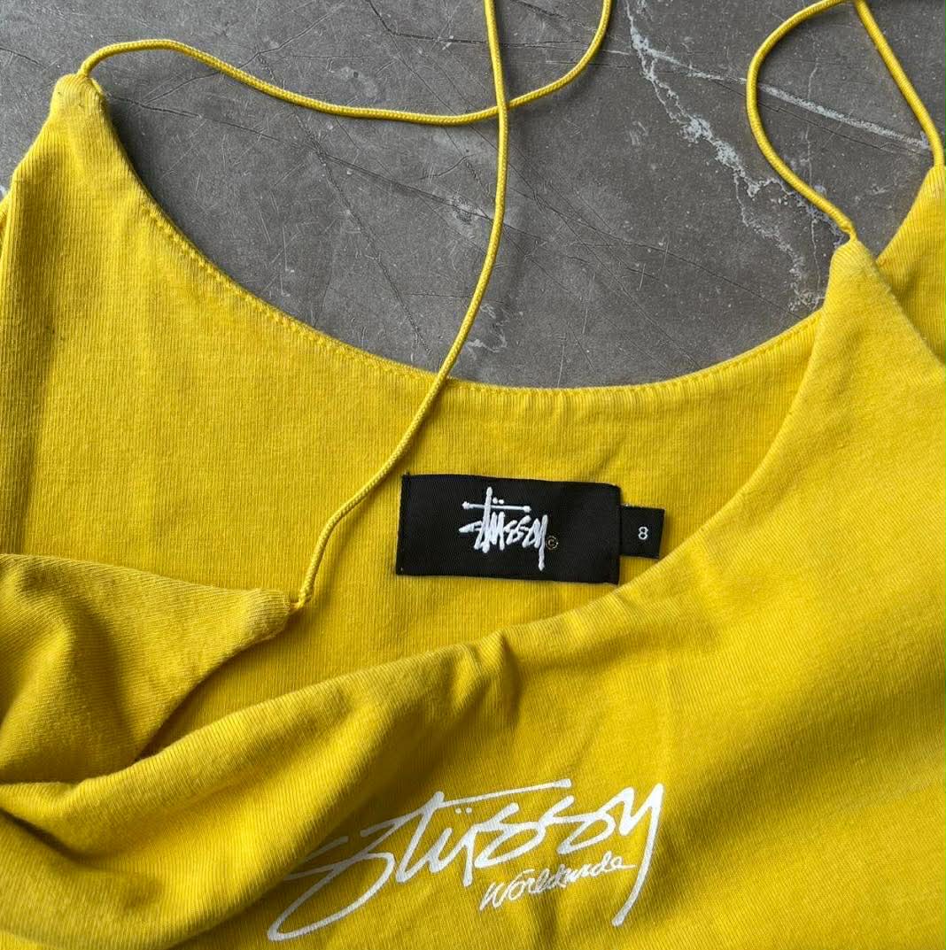 STUSSY YELLOW CROP TOP (8)