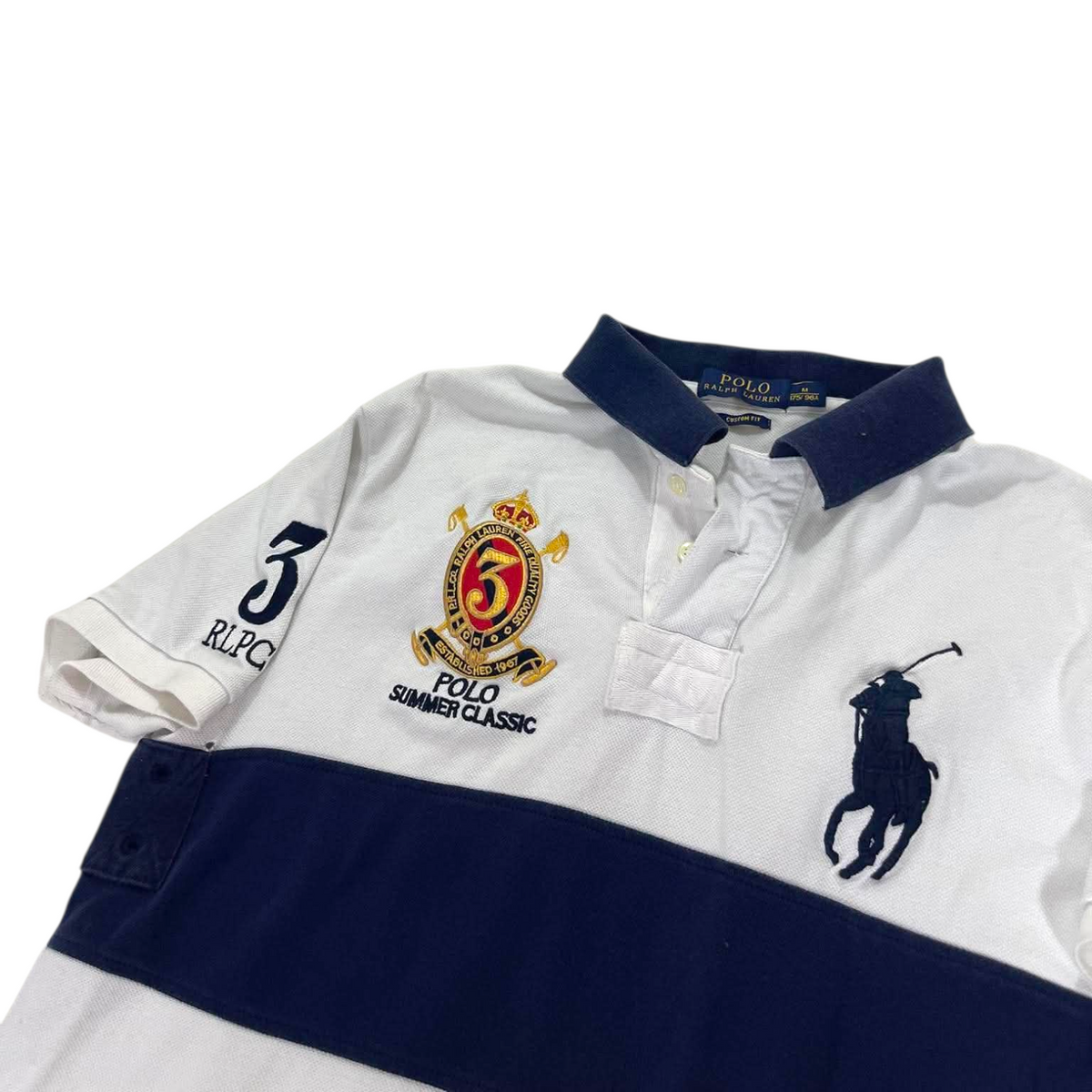 RALPH LAUREN WHITE POLO SHIRT (M)