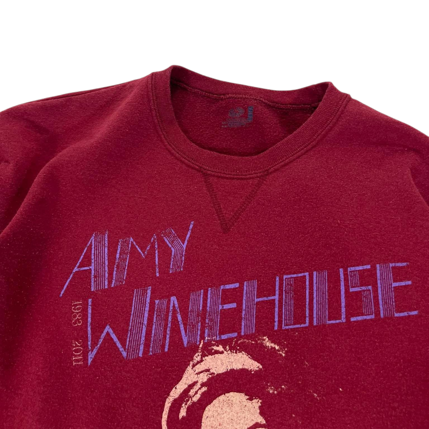 AMY WINEHOUSE BURGUNDY CREWNECK (XL)