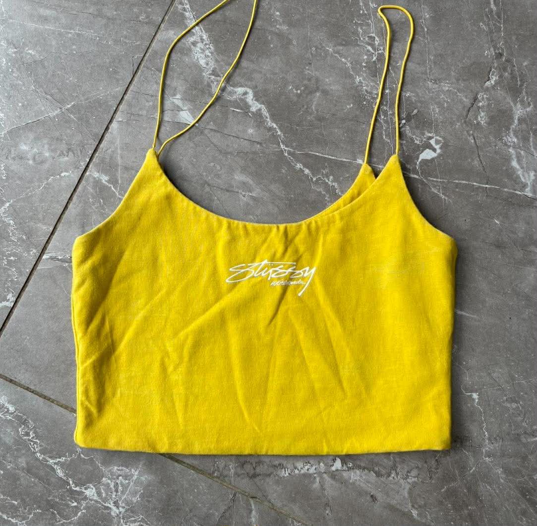STUSSY YELLOW CROP TOP (8)