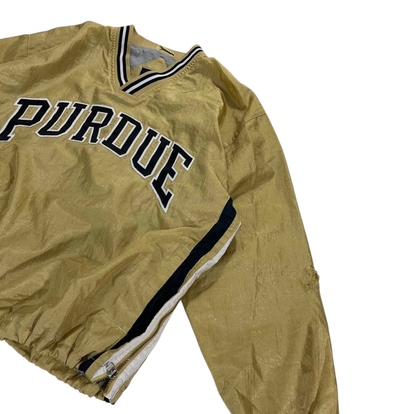 VINTAGE PURDUE UNIVERSITY GOLD WINDBREAKER (XL)