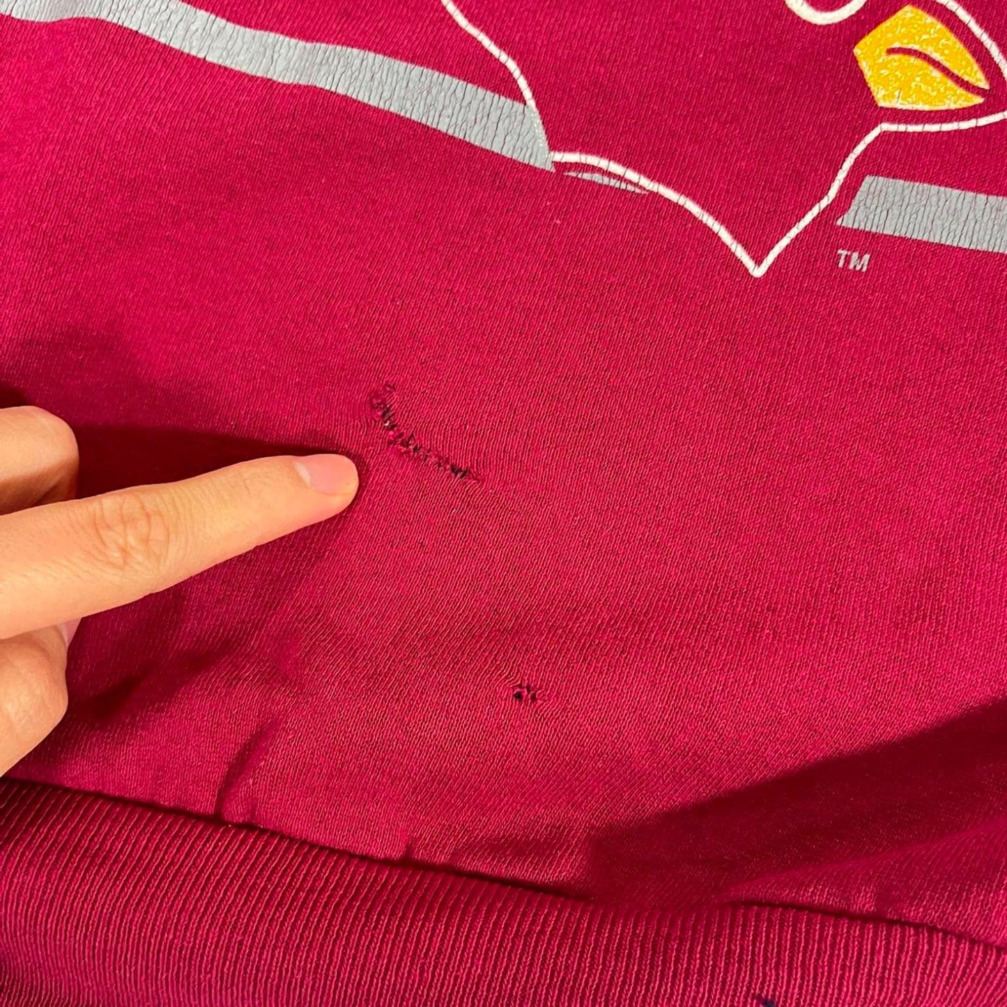 90S ARIZONA CARDINALS BURGUNDY CREWNECK (L)