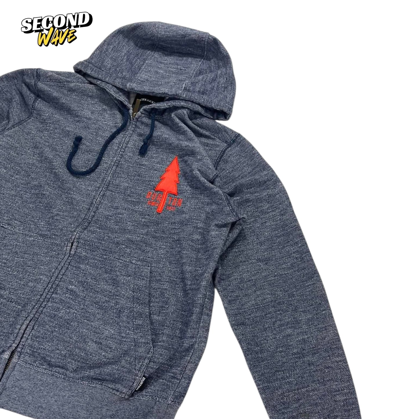 BURTON BIG LOGO ZIP UP HOODIE (M)