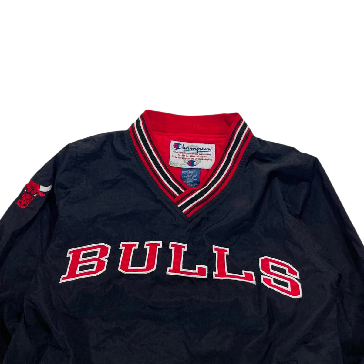 VINTAGE CHAMPION CHICAGO BULLS PULLOVER (BEST FIT SMALL)