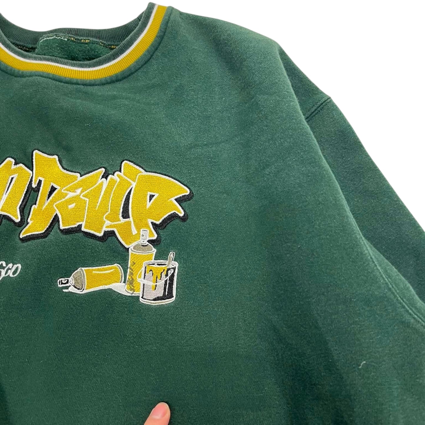90S BEN DAVIS SAN FRANCISCO GREEN CREWNECK (M-L)