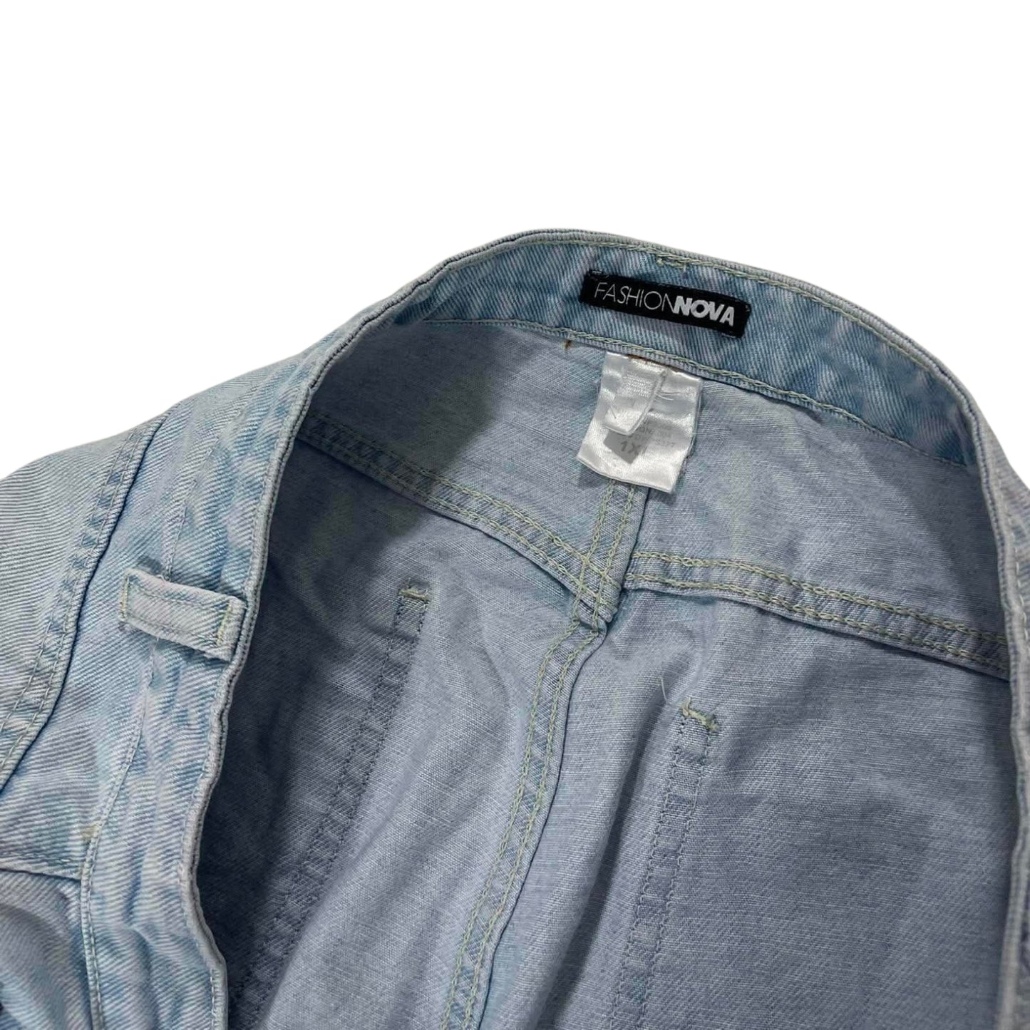 FASHION NOVA BLUE DENIM JEANS (38)