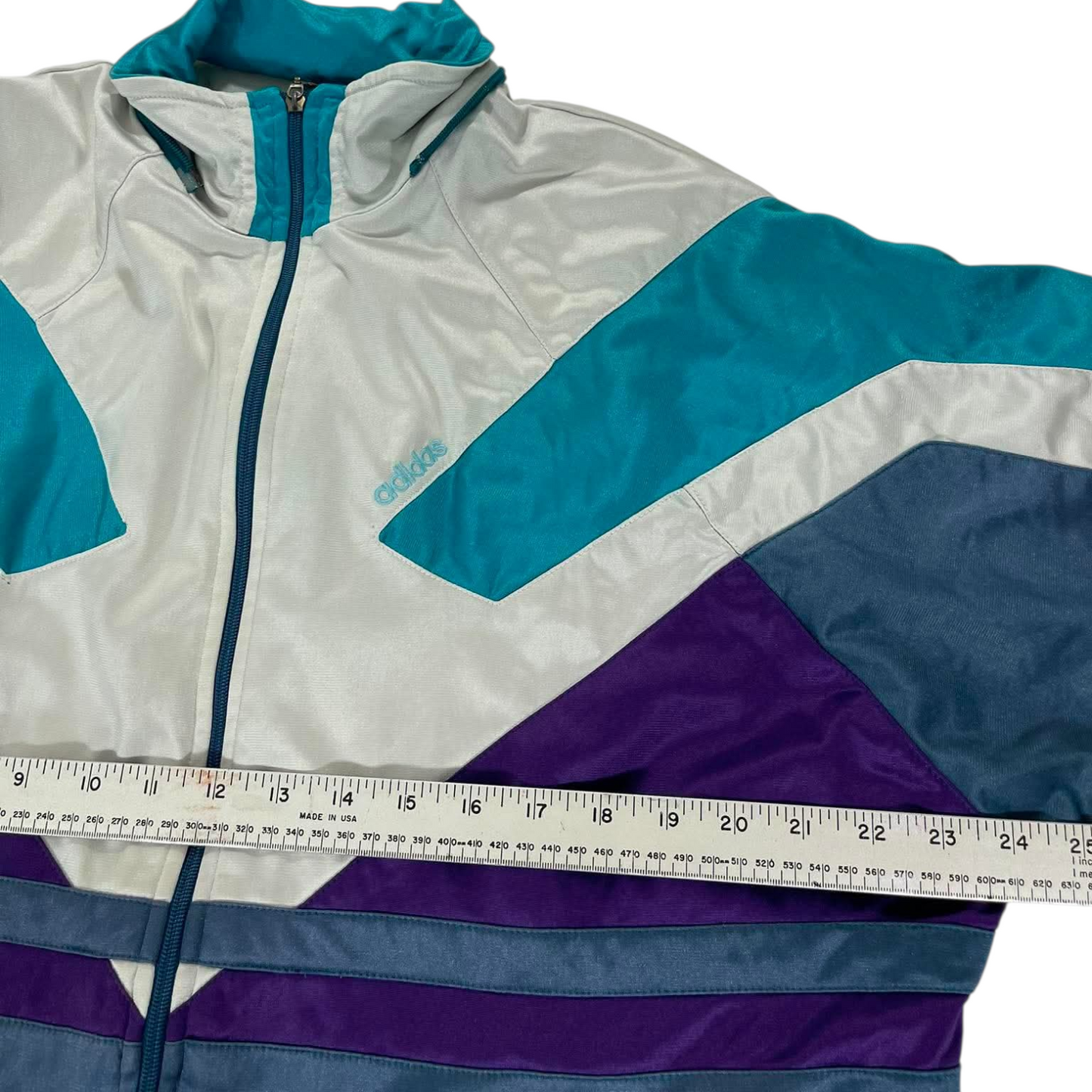 VINTAGE ADIDAS EQUIPMENT MULTICOLOURED TRACK JACKET (M)