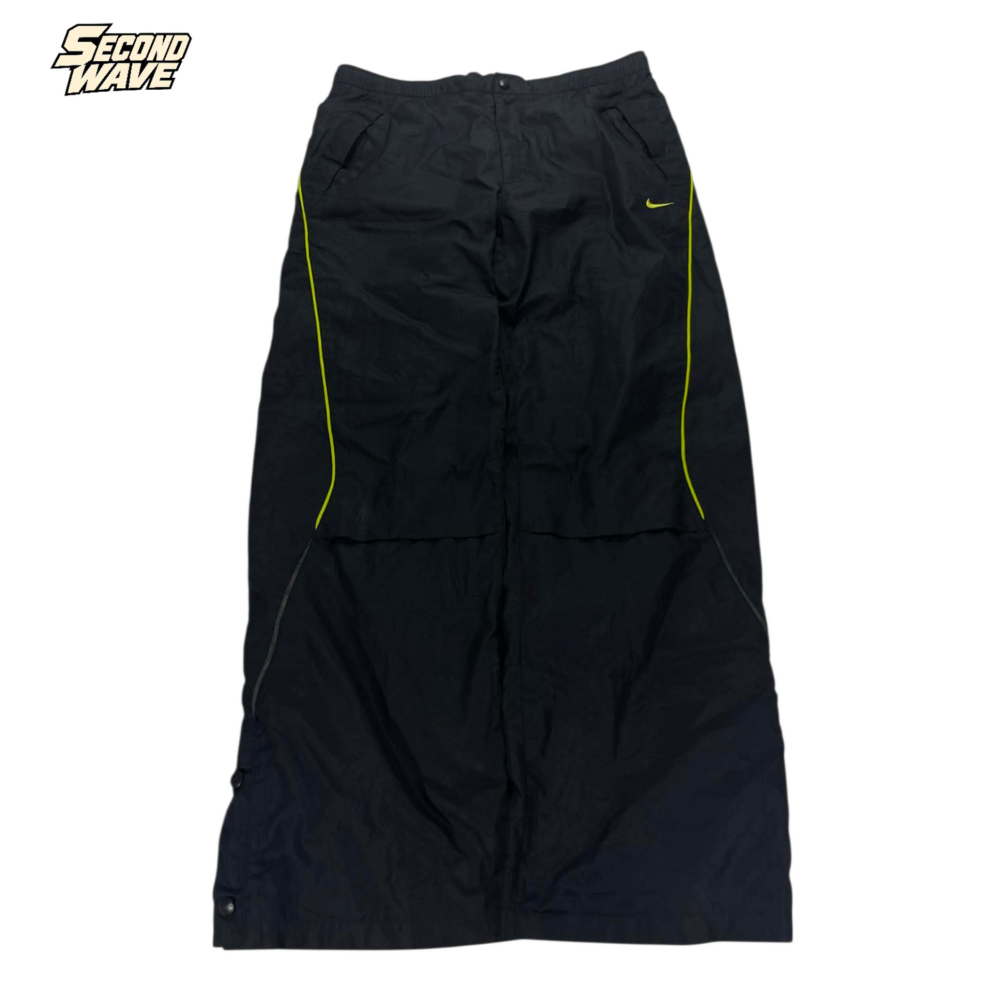 NIKE BLACK/NEON TRACK PANTS ⁴ (L-XL)