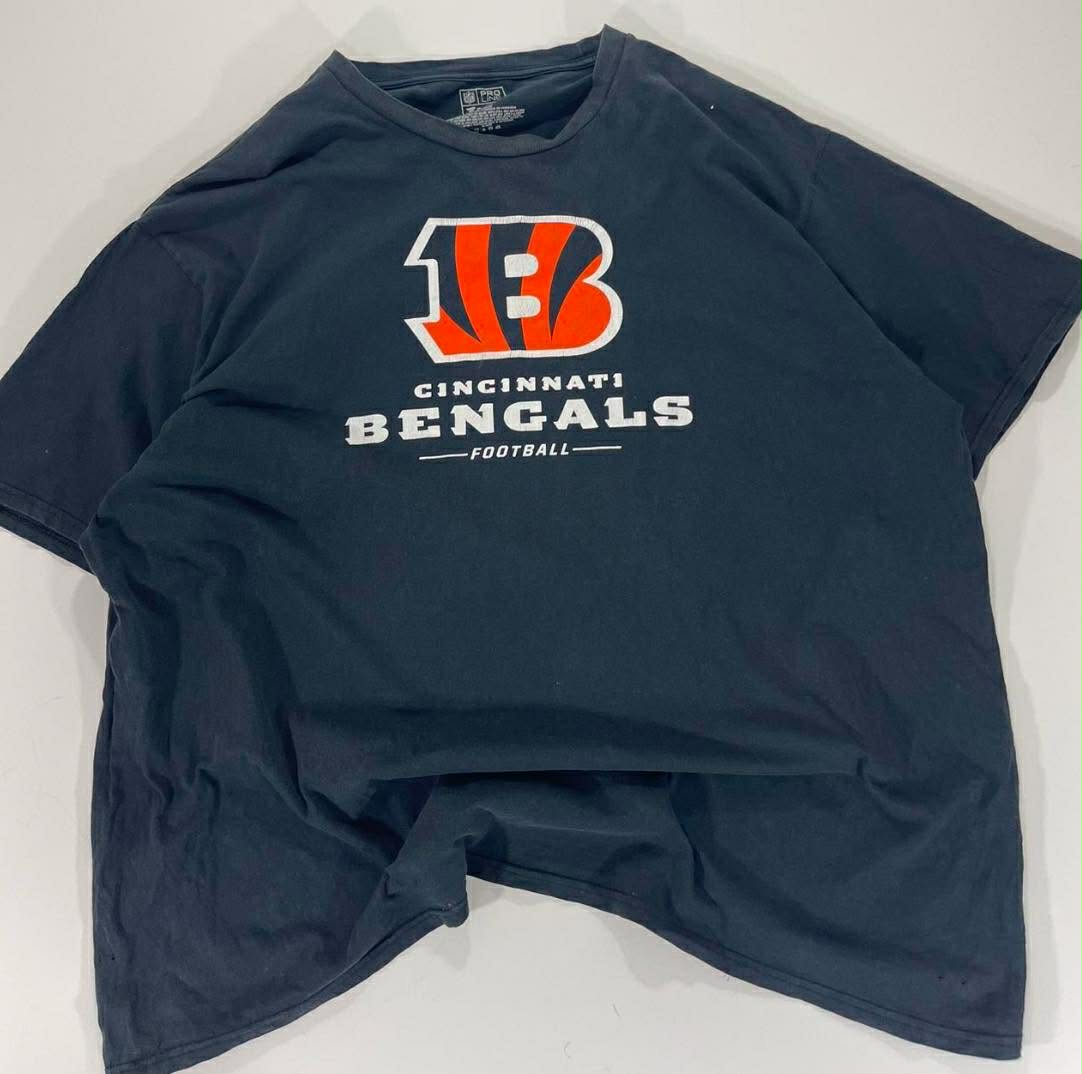 NFL CINCINNATI BENGALS NAVY BLUE COTTON T-SHIRT (XXL)