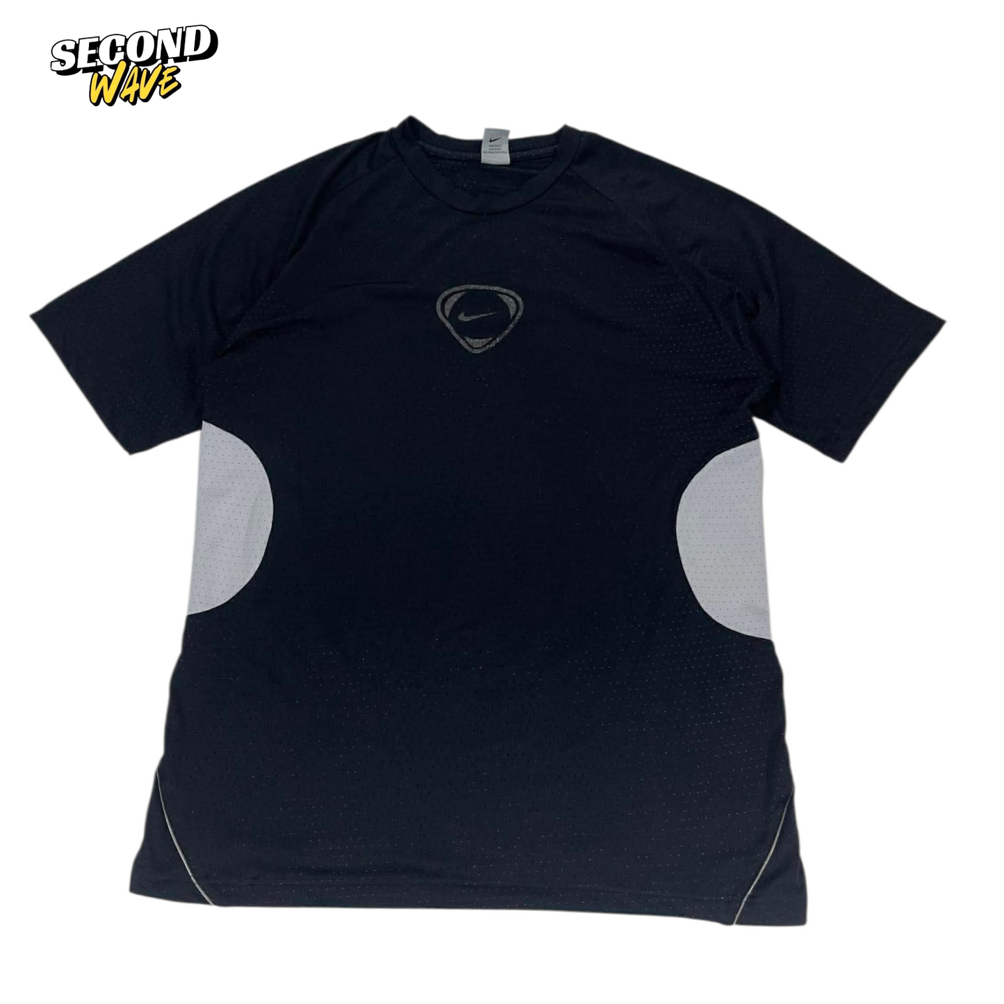 VINTAGE NIKE BLACK DRI-FIT T-SHIRT (L)
