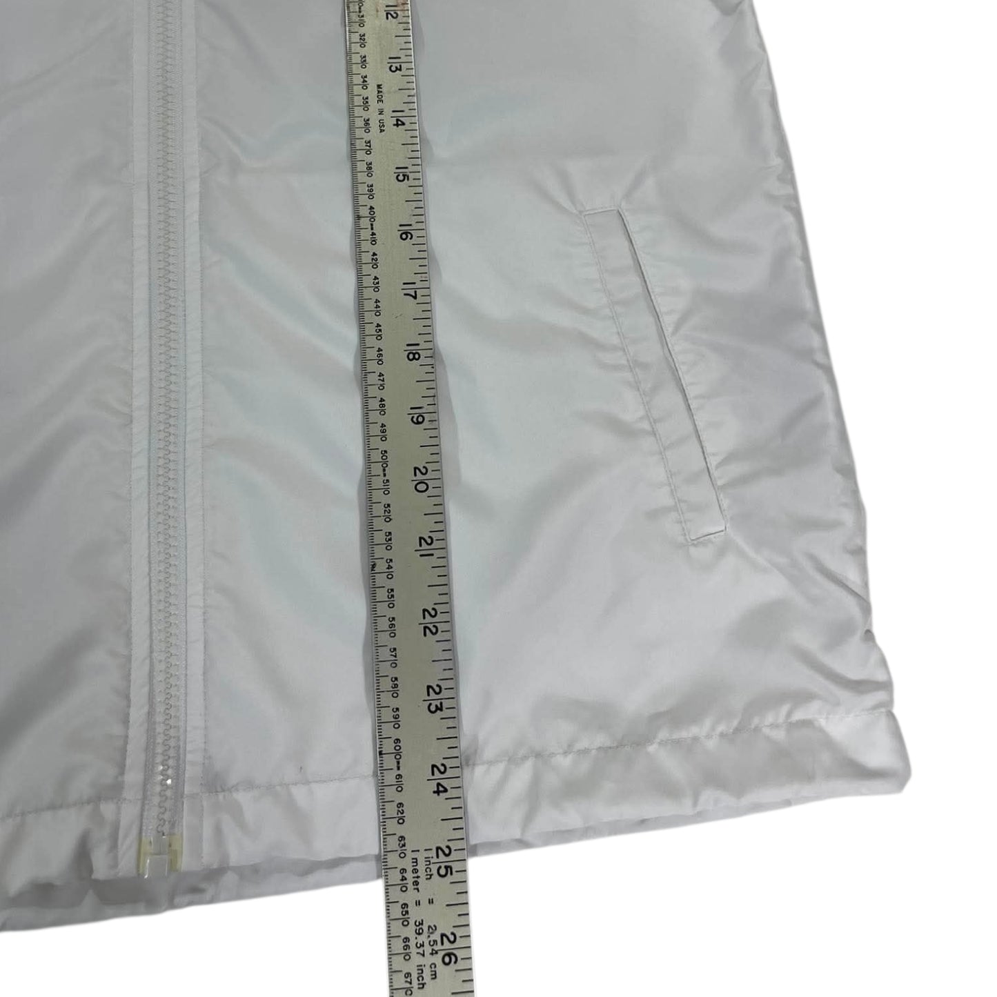 VINTAGE ADIDAS WINDBREAKER WITH HOOD AND ZIPPER (M)