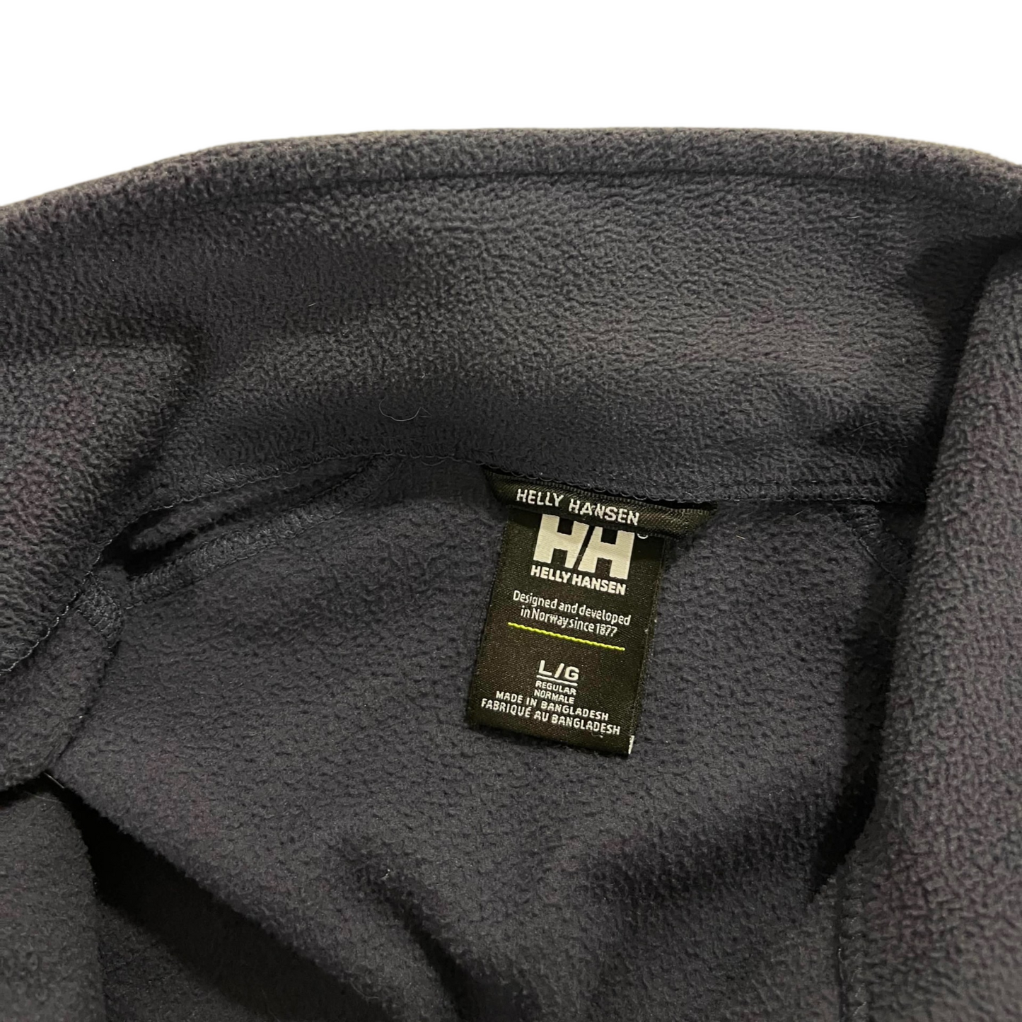 HELLY HANSEN NAVY BLUE FLEECE JACKET (L)