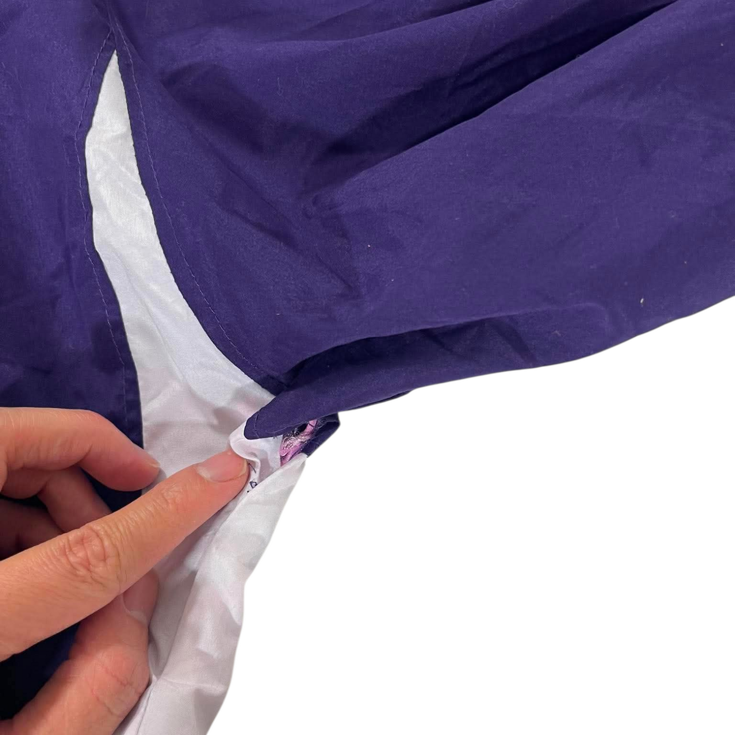 VINTAGE KANSAS STATE WILDCATS PURPLE PULLOVER WINDBREAKER JACKET (L)