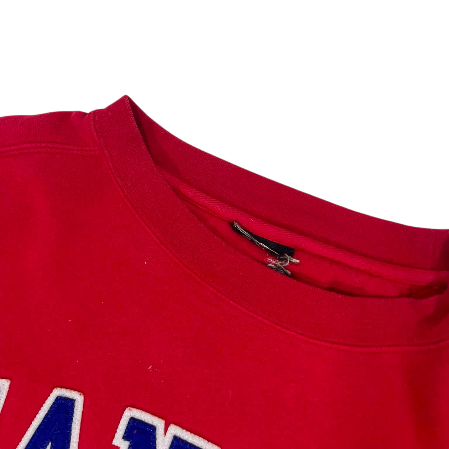 KANSAS JAYHAWKS RED CREWNECK SWEATSHIRT (M-L)