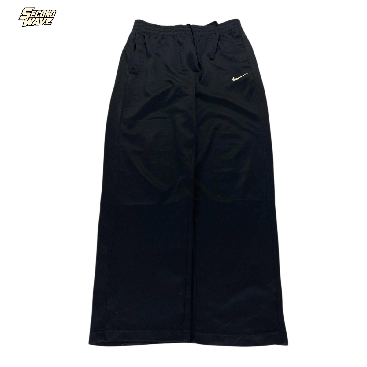 VINTAGE NIKE BLACK TRACK PANTS⁶ (M)