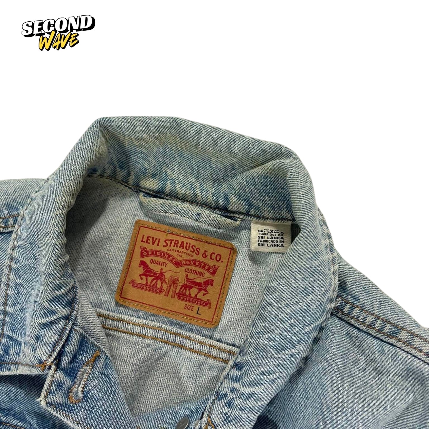 VINTAGE LEVI'S BLUE DENIM JACKET (M)