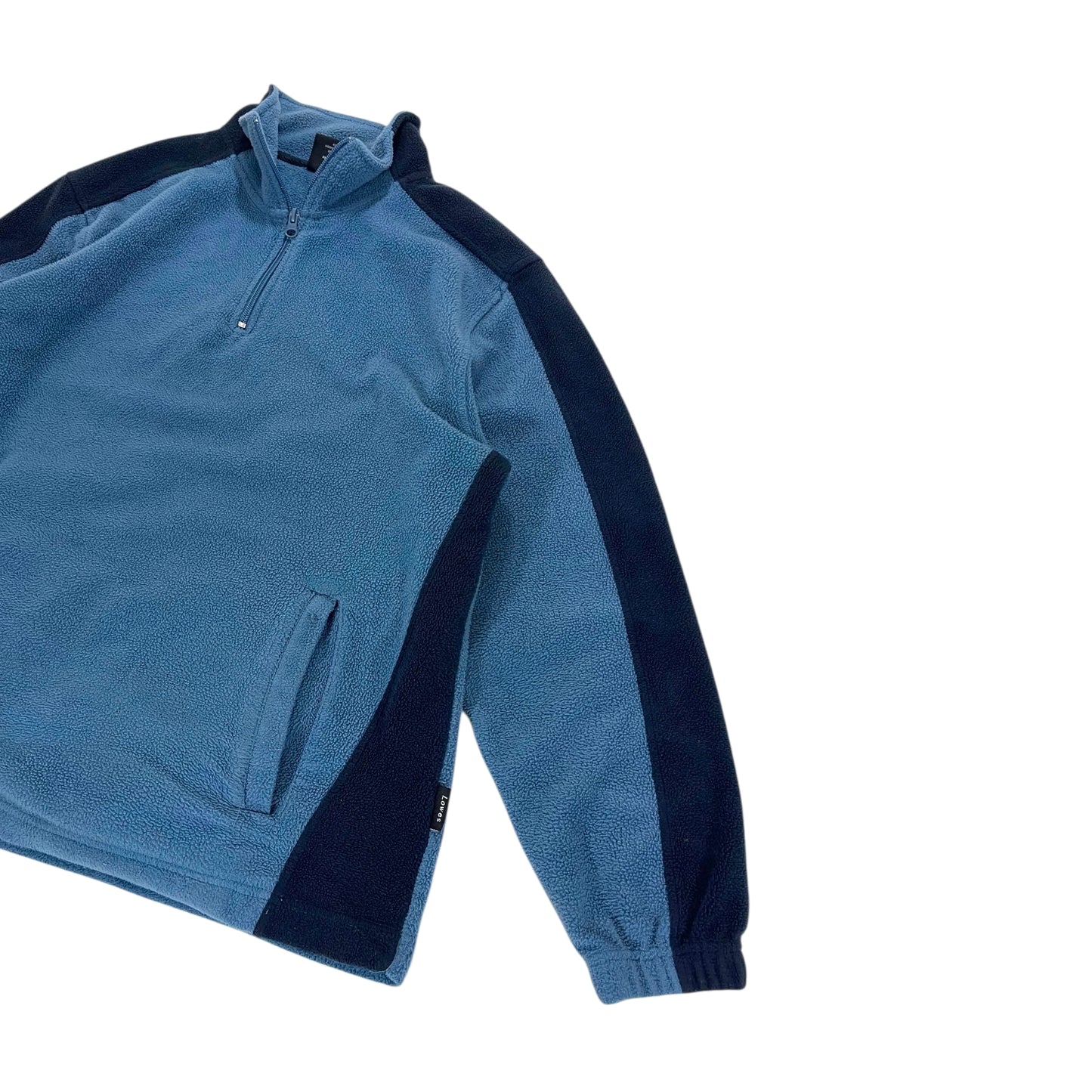 LOWES NAVY BLUE QUARTER ZIP FLEECE (M)