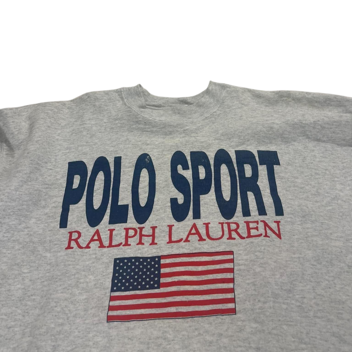 VINTAGE POLO SPORT RALPH LAUREN GRAY CREWNECK (L - XL)